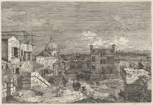 Wyimaginowany widok Wenecji, 1741. autorstwa Canaletto