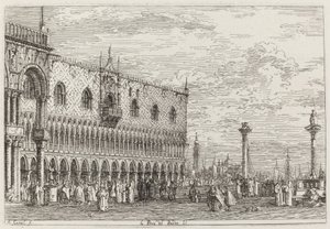 Piera del Bando. V. [u dołu po prawej], ok. 17351746. autorstwa Canaletto