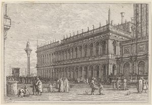 Księgarnia. V. autorstwa Canaletto