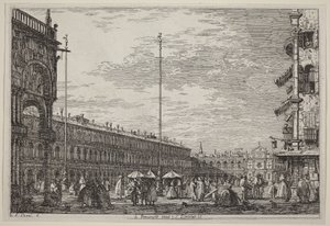 Procuratie Nuove i San Geminiano, V. autorstwa Canaletto
