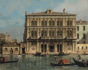 Palazzo Vendramin-Calergi, nad Wielkim Kanałem, Wenecja autorstwa Canaletto