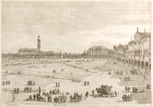 Prà della Valle, z cyklu „Widoki” autorstwa Canaletto