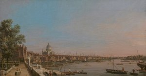 Miasto z okolic tarasu Somerset House autorstwa Canaletto