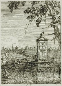 Mały pomnik, z Vedute autorstwa Canaletto