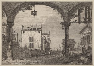 Portyk z latarnią autorstwa Canaletto