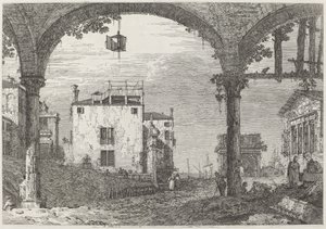 Portyk z Latarnią, ok. 1900 r. 17351746. autorstwa Canaletto