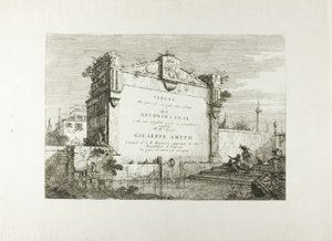 Strona tytułowa, z Vedute autorstwa Canaletto