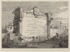 Tabliczka tytułowa autorstwa Canaletto