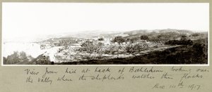Widok ze wzgórza za Betlejem, 14 grudnia 1917 autorstwa Capt. Arthur Rhodes