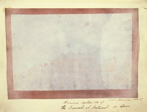 Domy przed koszarami w Buttevant w śniegu autorstwa Capt. Henry Craigie Brewster