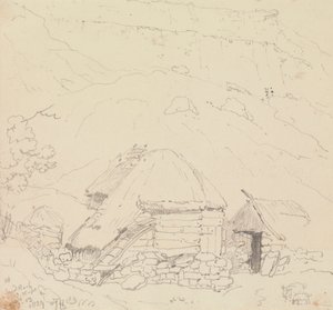 W Sandrock, Isle of Wight, 13 sierpnia 1829 autorstwa Capt. Thomas Hastings