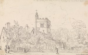 Kościół Cheshunt, 23 maja 1814 r autorstwa Capt. Thomas Hastings