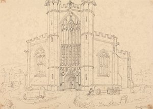Kościół św Bartłomieja, Crewkerne autorstwa Capt. Thomas Hastings