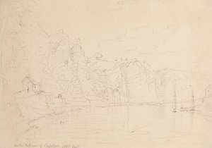 Wjazd do Chepstow, wrzesień 1845 r autorstwa Capt. Thomas Hastings