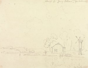 Z rzeki Beaulieu, Hampshire autorstwa Capt. Thomas Hastings