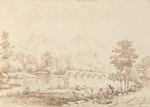 Lown Bridge que leva ao Gap of Dunlohpolish autorstwa Capt. Thomas Hastings
