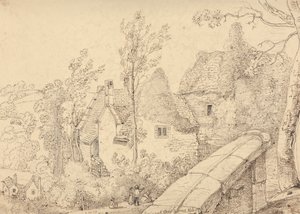 Ruiny opactwa Crewkerne, maj 1833 r autorstwa Capt. Thomas Hastings