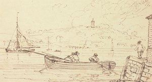 Szkic wioślarzy, West Cowes, 16 lutego 1826 r autorstwa Capt. Thomas Hastings