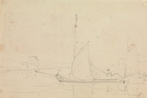 Szkic żaglówki autorstwa Capt. Thomas Hastings