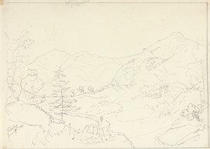 Skiddaw z Borrowdale, sobota 27 czerwca 1835 r autorstwa Capt. Thomas Hastings