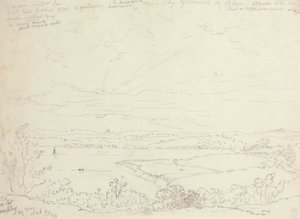 Zachód słońca, Beachley, 29 maja 1846 autorstwa Capt. Thomas Hastings