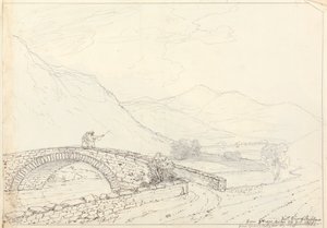 Bowder Stone, Jaws of Borrowdale, sobota 27 czerwca 1835 autorstwa Capt. Thomas Hastings