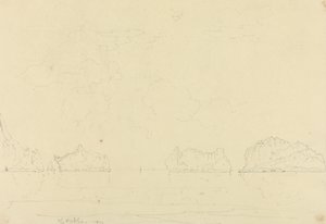 Igły, wyspa Wight autorstwa Capt. Thomas Hastings