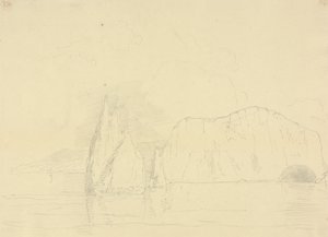 Igły i słodkowodne klify, wyspa Wight autorstwa Capt. Thomas Hastings