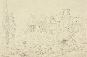 Okno pokoju, w którym uwięziono Karola I, zamek Carisbrooke autorstwa Capt. Thomas Hastings
