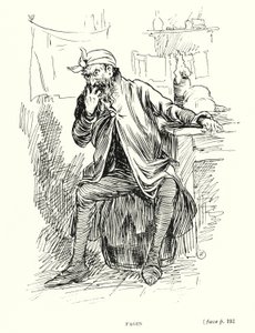 Postać Dickensa: Fagin (lito) autorstwa Captain Edward Henry Handley Read