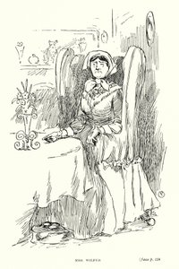 Postać Dickensa: Pani Wilfer (lito) autorstwa Captain Edward Henry Handley Read