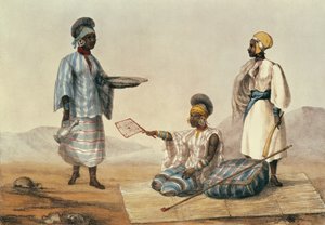 Czarni z Sudanu, płyta z Opowieść o podróżach w Afryce Północnej rytowana przez M. Gauci (fl.1810-46) 1821