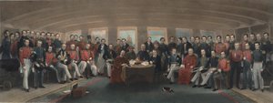 Podpisanie i zapieczętowanie traktatu z Nanking autorstwa Captain John Platt