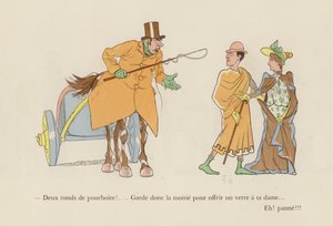 Ilustracja do wyścigów w starożytności autorstwa Carana D