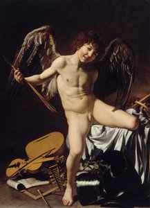 Niemiecki: Amor als Sieger Amor Vincit Omnia autorstwa Caravaggio
