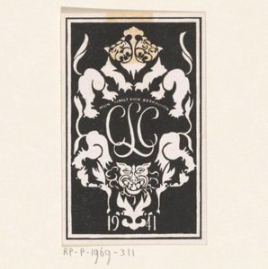Ekslibris Carel Lion Cachet
