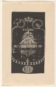 Ekslibris autorstwa D. Cheap autorstwa Carel Adolph Lion Cachet