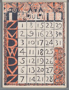 Kalenderblatt Juli 1900 autorstwa Carel Adolph Lion Cachet
