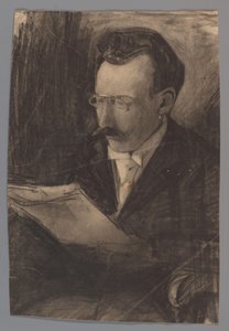 Portret mężczyzny, czytanie
