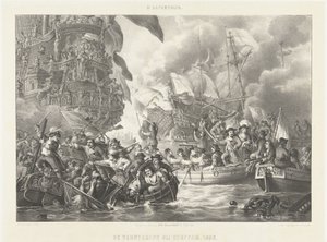 Podróż do Chatham i podbój królewskiego Karola, 1667 Podbój w Chattam. 1666 (tytuł na obiekcie)
