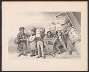 Beznadziejna sytuacja finansowa Francji, 1848 Finanse (tytuł na obiekcie) autorstwa Carel Christiaan Antony Last