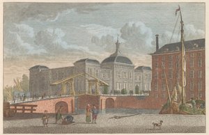 Beurs te Rotterdam, ca. 1790 Beurs te Rotterdam / Giełda w Rotterdamie (tytuł na obiekcie) autorstwa Carel Frederik Bendorp (I)