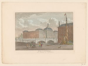 Widok Giełdy Papierów Wartościowych w Rotterdamie Targi w Rotterdamie / La Bourse à Rotterdam (tytuł na obiekcie) autorstwa Carel Frederik Bendorp (I)
