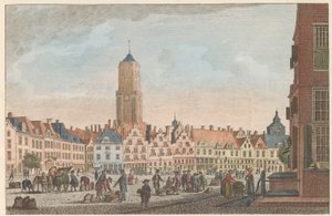 Neude w Utrechcie, ok. 1790 De Neude w Utrechcie / Marché dite Neude w Utrechcie (tytuł na obiekcie)