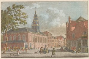 Kościół Waloński w Rotterdamie, ok. 1790 Kościół francuski w Rotterdamie / L