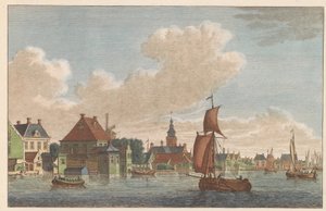 Westzaandam, ok. 1790 Binnen-Zaan do kościoła w West-Zaandam / Nagroda Saan Interieur du Coté de L