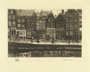 Lauriergracht autorstwa Carel Lodewijk Dake (signed by artist)