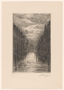 Kanał w Dordrecht nocą? Dordrecht. Canal, effet de soir (tytuł oryginalny)