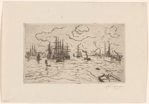 Statki na Maas autorstwa Carel Nicolaas Storm van 