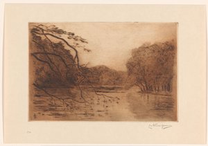 Staw w Haagse Bos autorstwa Carel Nicolaas Storm van 